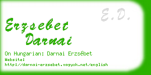 erzsebet darnai business card